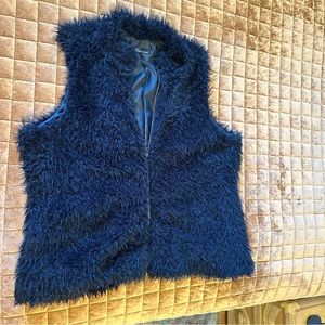 Faux fur vest